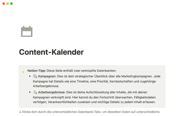 Content-Kalender
