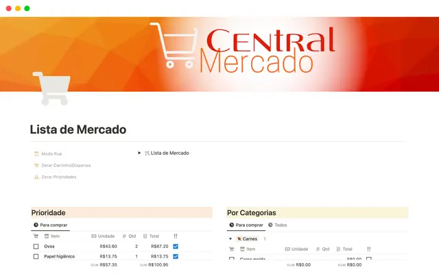Lista de Mercado