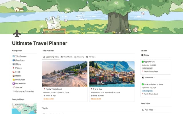 Wanderlust Travel Planner